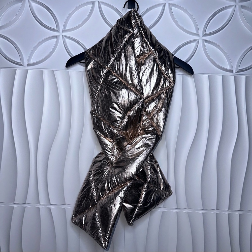 Leith Rose Gold Puffer Scarf